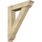 Ekena Millwork Traditional Traditional Rough Sawn Bracket w/ Offset Brace, Douglas Fir, 8"W x 36"D x 44"H BKT0806X36X44TRA01RDF - alternate 1
